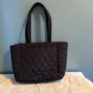 Vera Bradley Large Quilted Black Tote Bag